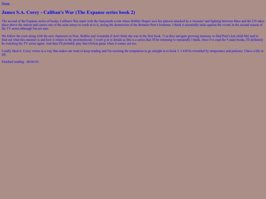 BooksRead/CalibansWar screenshot