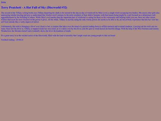 BooksRead/HatFullOfSky screenshot