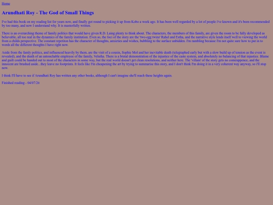 BooksRead/TheGodOfSmallThings screenshot