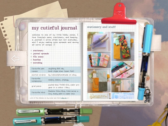 more/journal screenshot