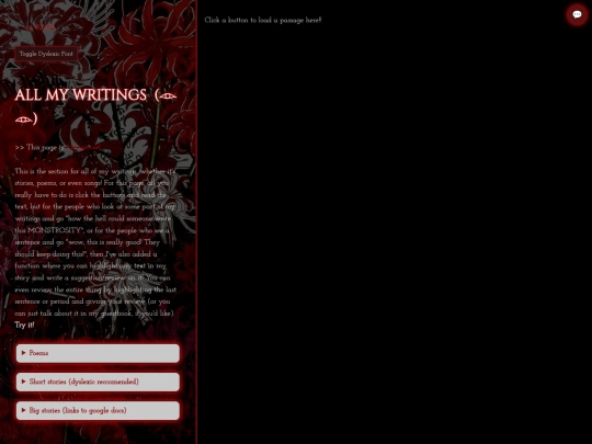 writings screenshot
