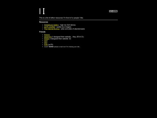 links screenshot