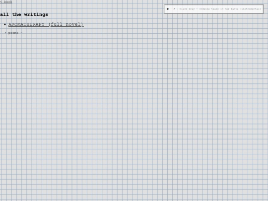 writings screenshot
