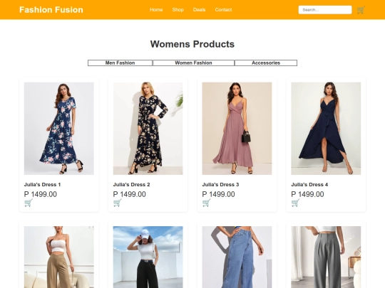 womensproduct screenshot