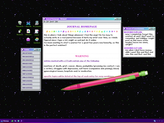 journal/journal screenshot