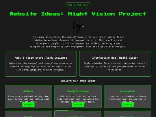 website_ideas_tech screenshot