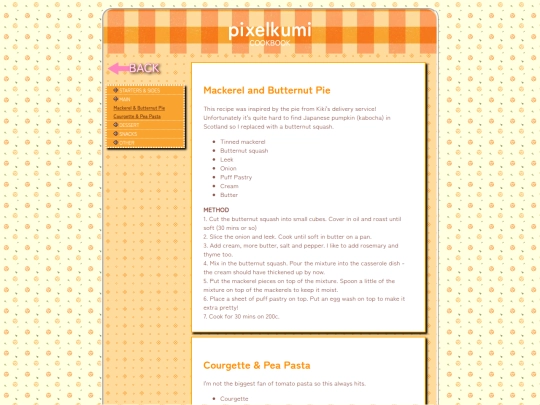 Recipe screenshot