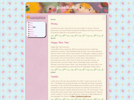 blog screenshot