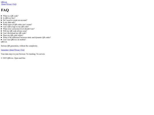 faq screenshot