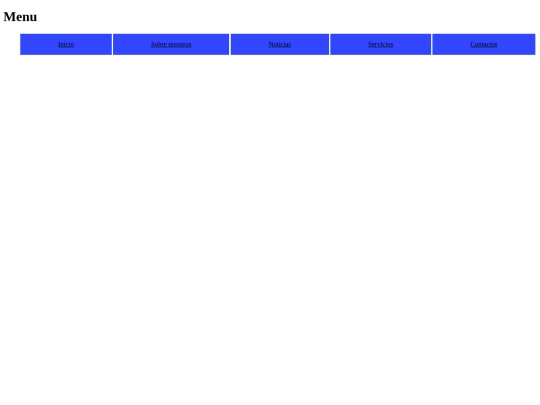 menu screenshot