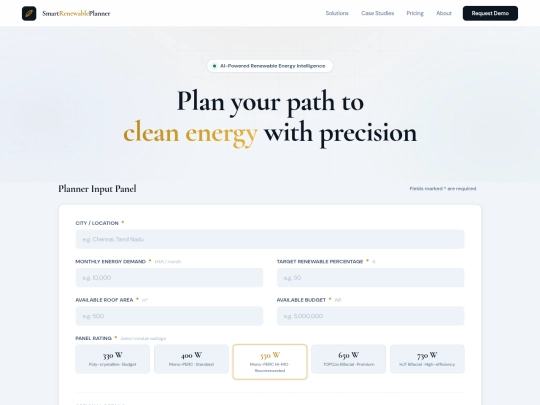 smart_renewable_planner screenshot