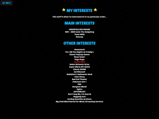 aboutme/interests screenshot
