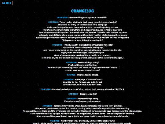 changelog screenshot