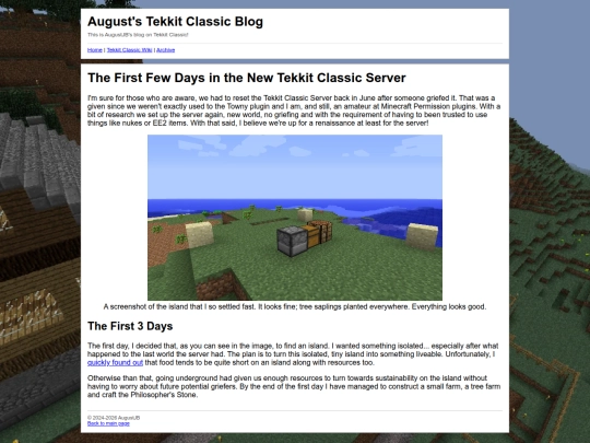 blog/tekkit_classic/2026/07/the-first-few-days-in-the-new-server screenshot