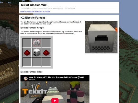 wiki/tekkitclassic/3.1.2/ic2_electric_furnace screenshot