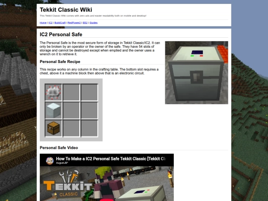 wiki/tekkitclassic/3.1.2/ic2_personal_safe screenshot