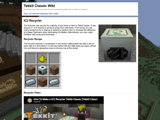 wiki/tekkitclassic/3.1.2/ic2_recycler screenshot