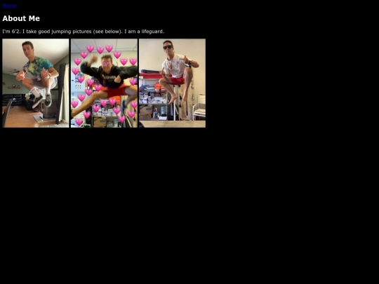 pages/about-me screenshot
