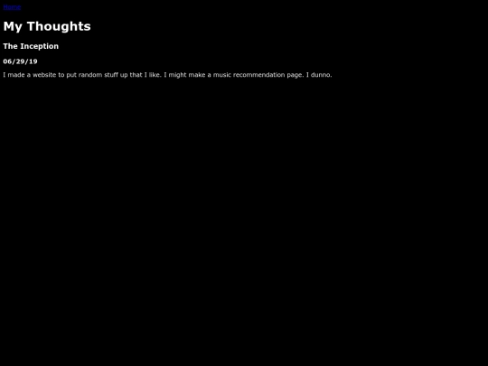 pages/thoughts screenshot