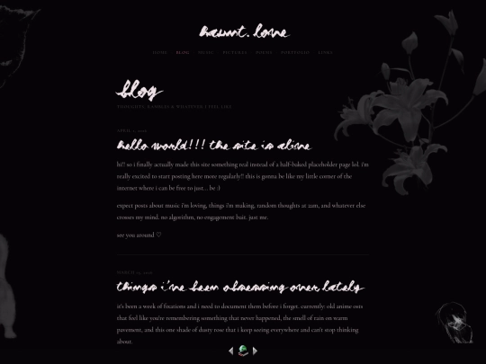 blog screenshot