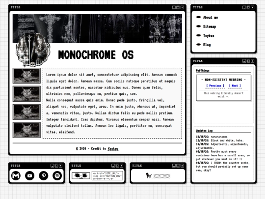 Layouts/MonochromeOS screenshot