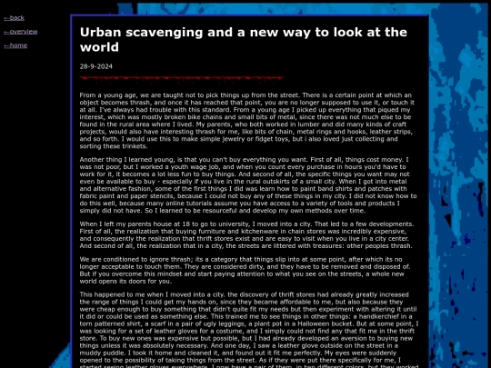 Urban scavenging screenshot