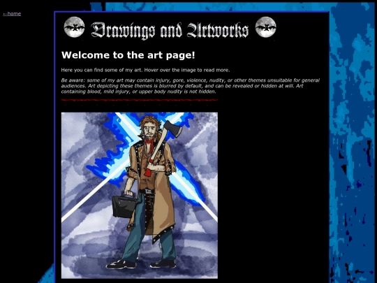 art page screenshot