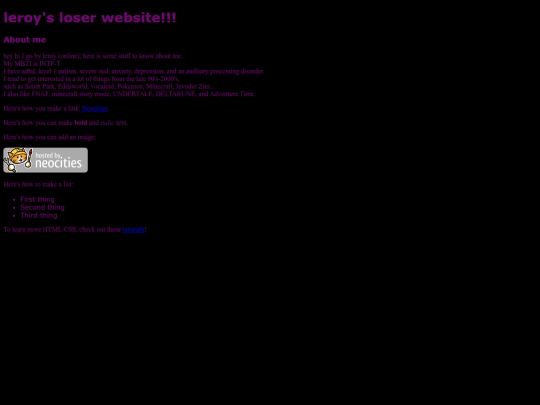 index screenshot