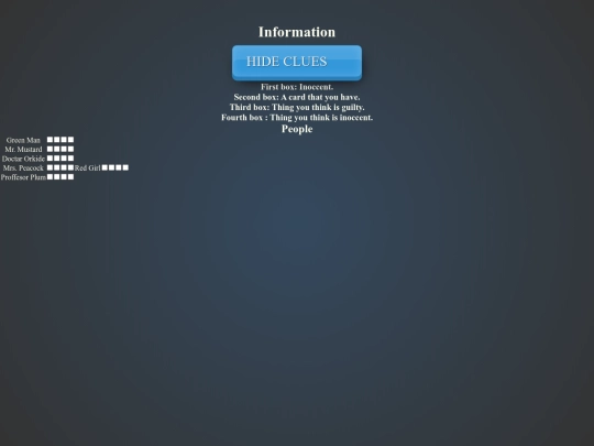 Cluedo_List screenshot