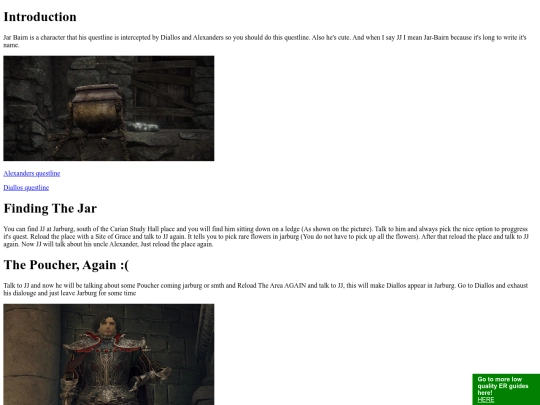 jarbairnquestline screenshot