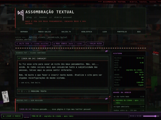 blog screenshot