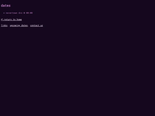 dates screenshot