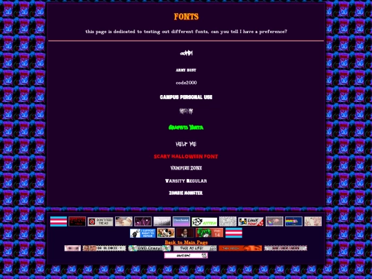 fonts screenshot