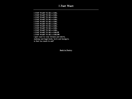poetry/Ijustwant screenshot