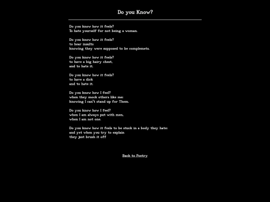 poetry/doyouknow screenshot