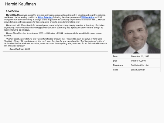 conspiracyWiki/HaroldKauffman screenshot