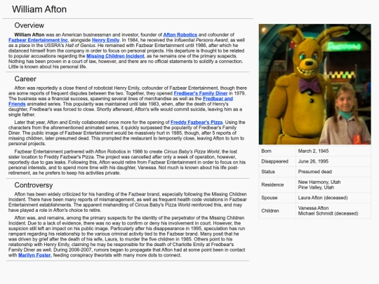 conspiracyWiki/WilliamAfton screenshot