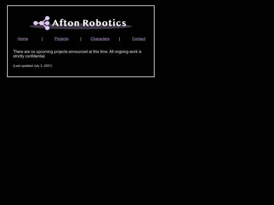 conspiracyWiki/linkto/aftonrobotics.org/projects screenshot