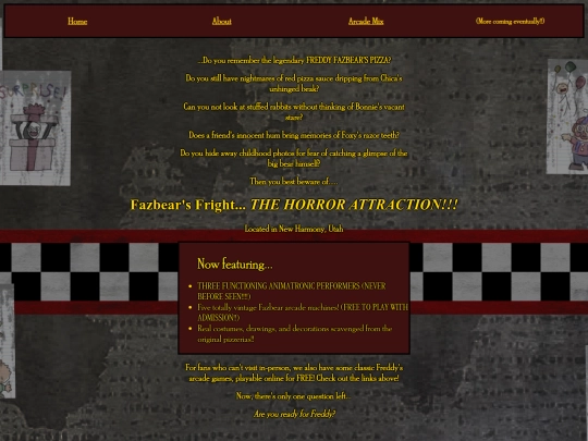 conspiracyWiki/linkto/fazbearsfright.horror.com screenshot