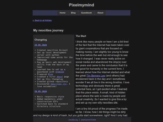 blog/neocities screenshot