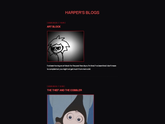 blog screenshot