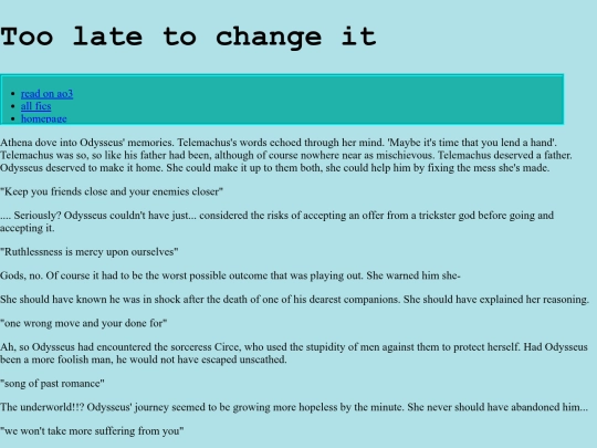 fanfic /toolatetochangeit screenshot