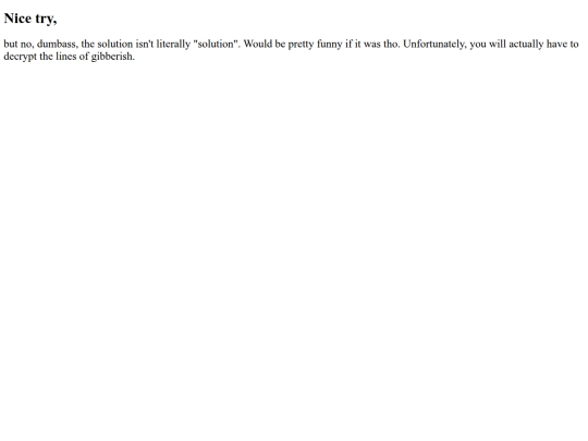 solution screenshot