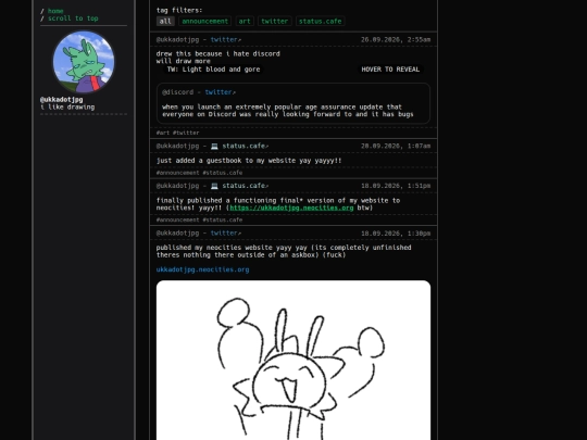 blog/posts screenshot