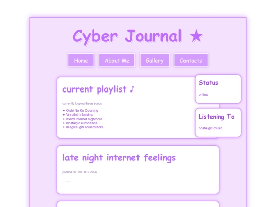 journal/journal screenshot