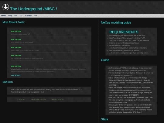 theunderground/topics/misc screenshot