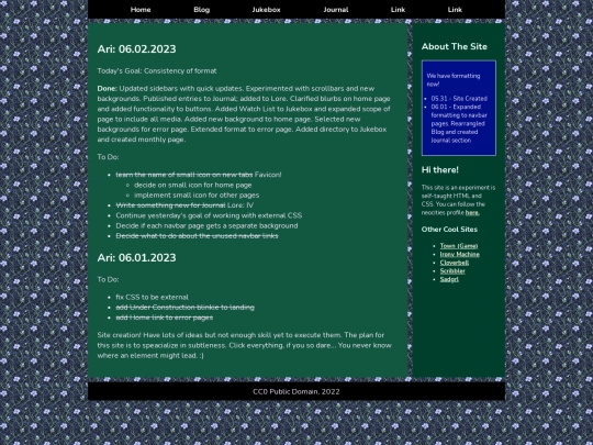 blog/home screenshot