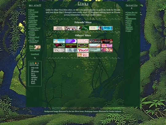fave/links screenshot