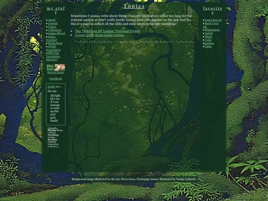 stuff/topics screenshot