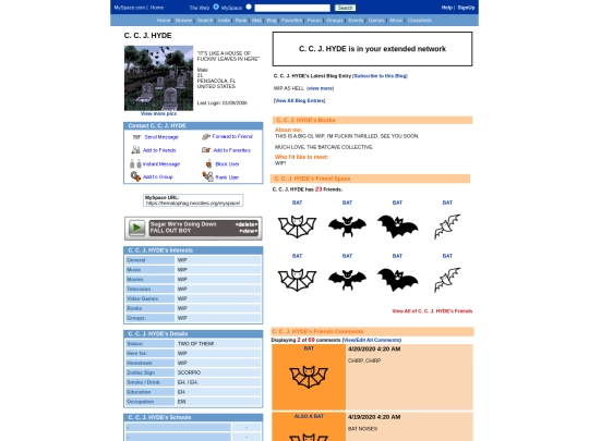 myspace screenshot